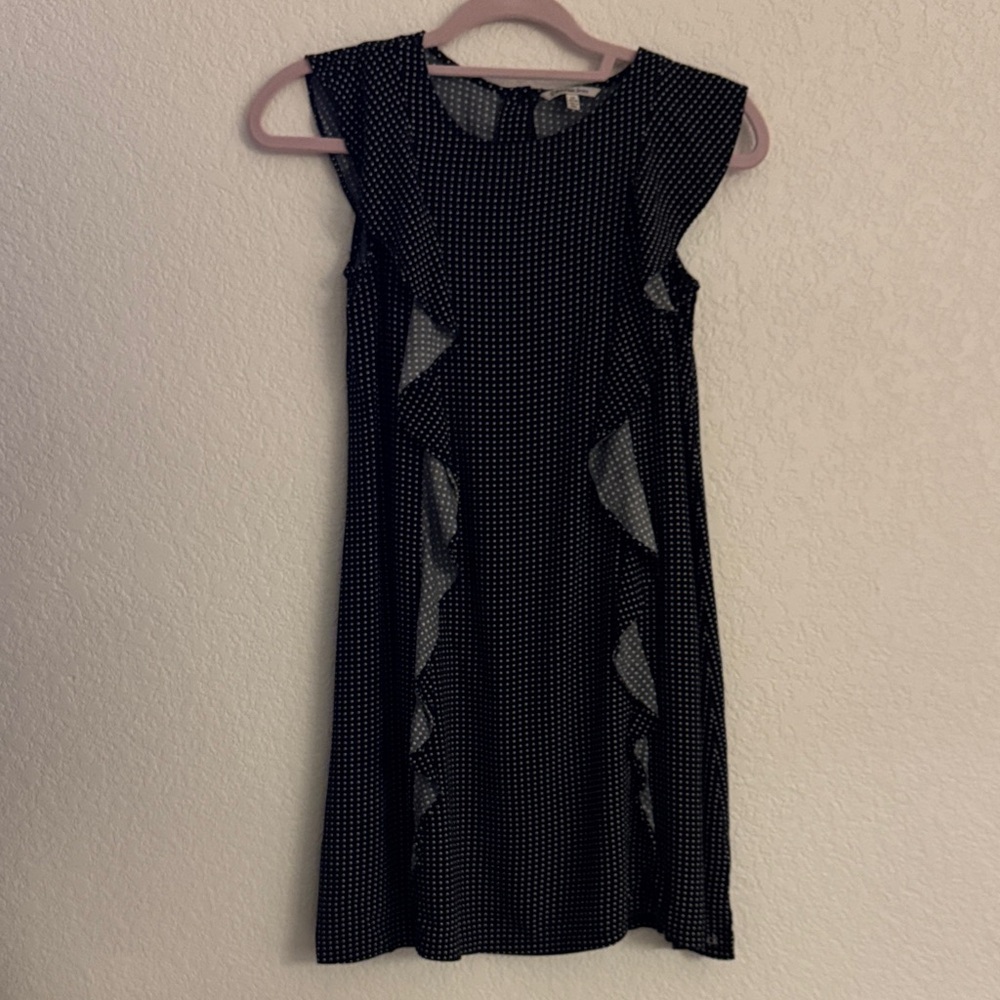 Calvin Klein Jeans Black Mini Dress with White Dots